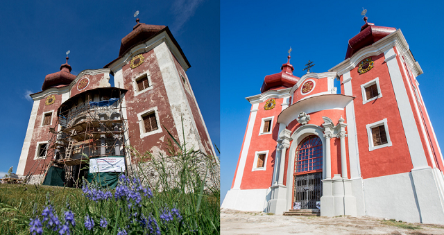 pred a po horny kostol | Maľba