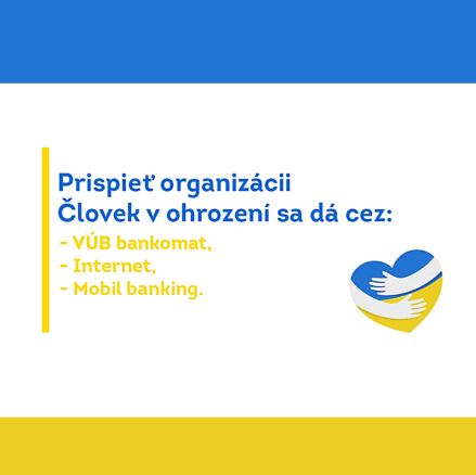 Zamestnanci VÚB banky pomáhali Ukrajine